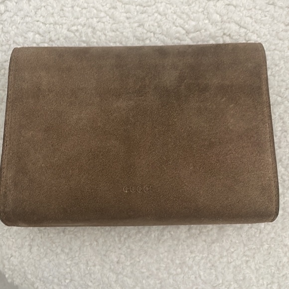 Gucci suede Dionysus wallet on chain brown - Picture 2 of 7